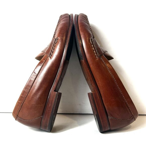 Cole Haan Grand.Os Pinch Hand Sewn Brown Leather Penny Loafer Shoe Mens Sz 10.5M - Picture 5 of 12